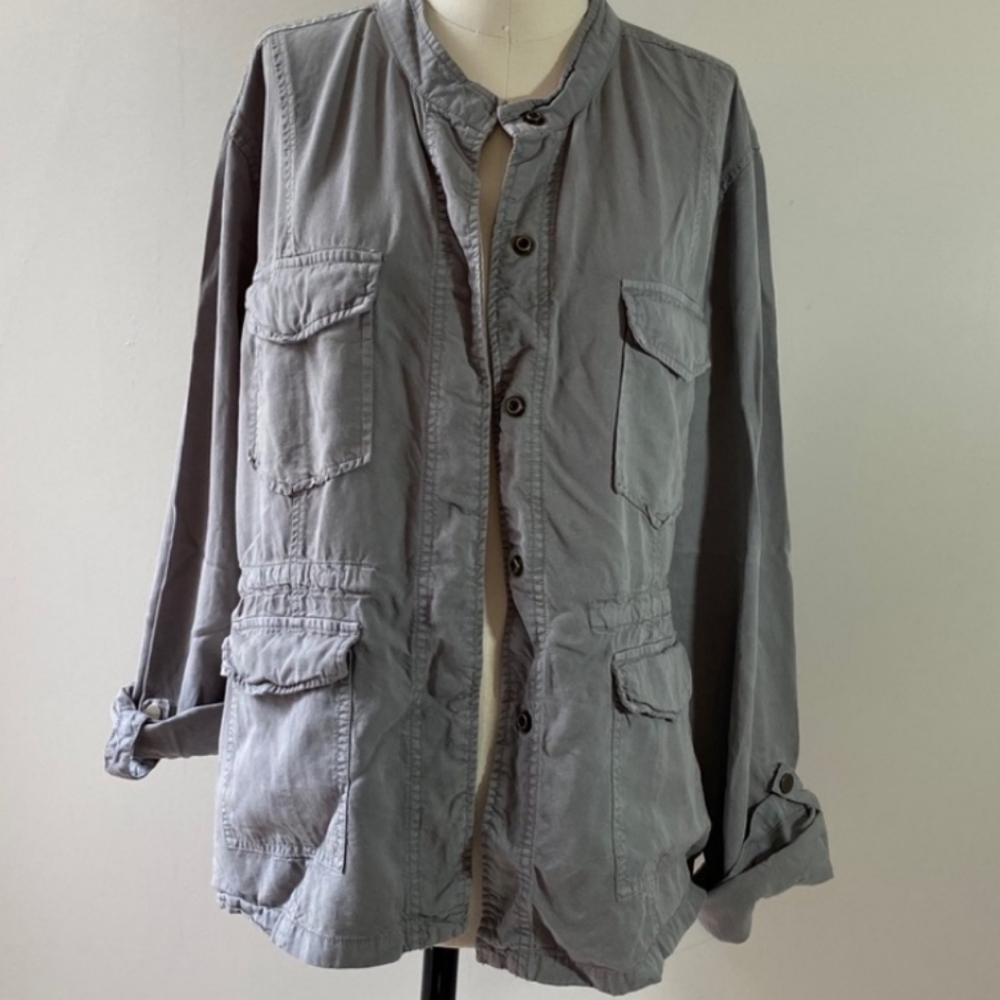 Sanctuary Lyocell  Drapy Military Safari Jacket